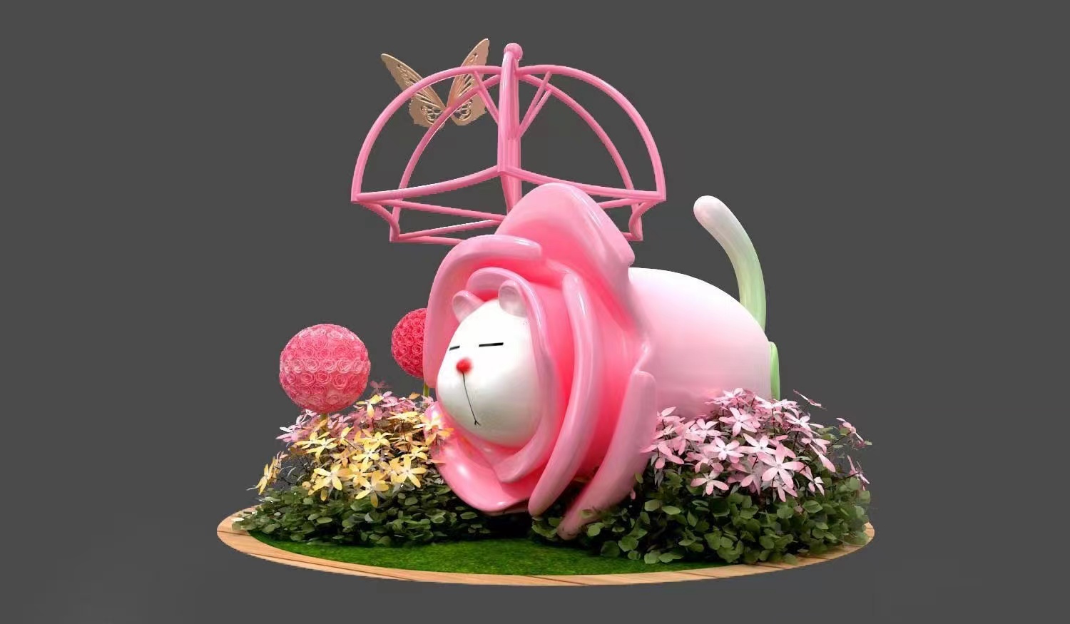 春季美陈《奇喵花园》，大场景，小dp总有一款适合您