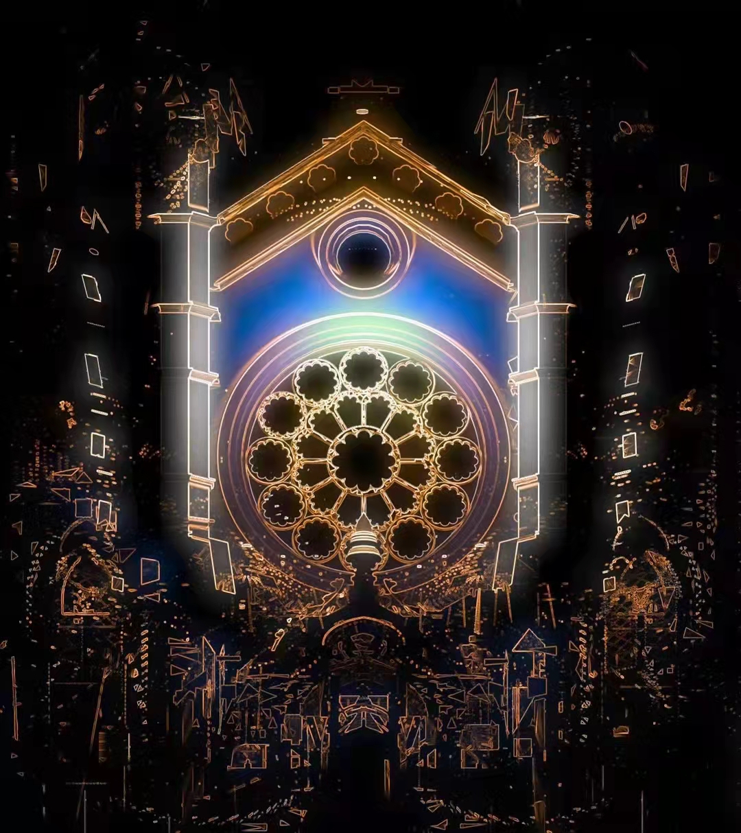3D全息楼体MAPPING秀，全息楼体投影