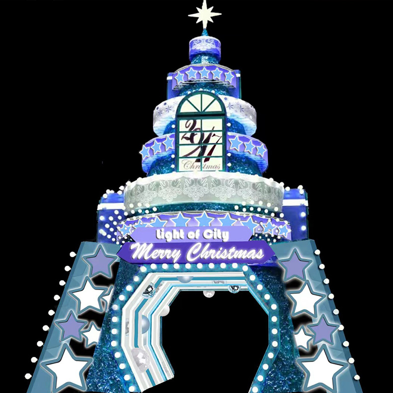《合肥正大广场》圣诞&新年节庆氛围美陈声光电互动场景引流商场
