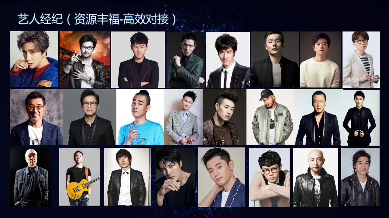 演唱会音乐节运营策划执行明星经纪艺人统筹