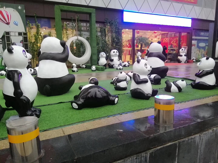 熊猫展可授权玻璃钢熊猫熊猫ip展小熊猫模型租赁出租出售