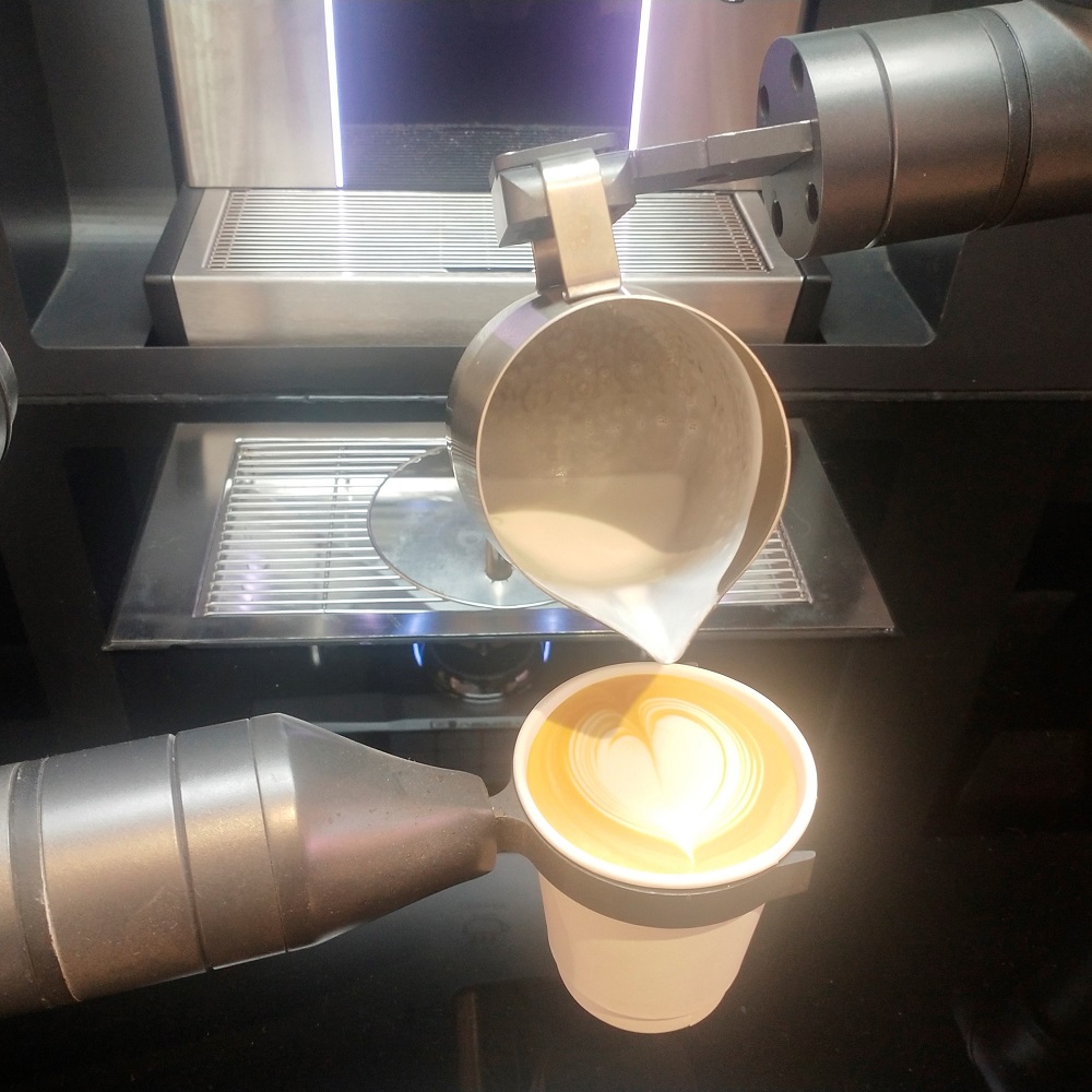 双臂拉花机器人 咖啡拉花机械手臂 咖啡机械臂租赁