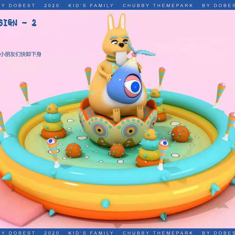 景区庭院公园玻璃钢/泡沫雕塑摆件卡通人物场景玻璃钢美陈