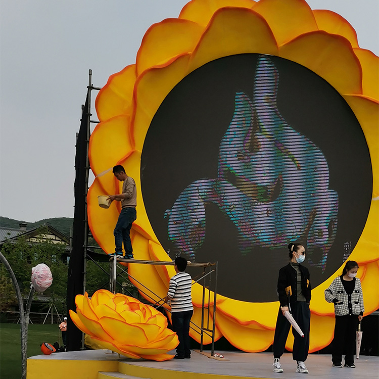 景区庭院公园玻璃钢/泡沫雕塑摆件卡通人物场景玻璃钢美陈