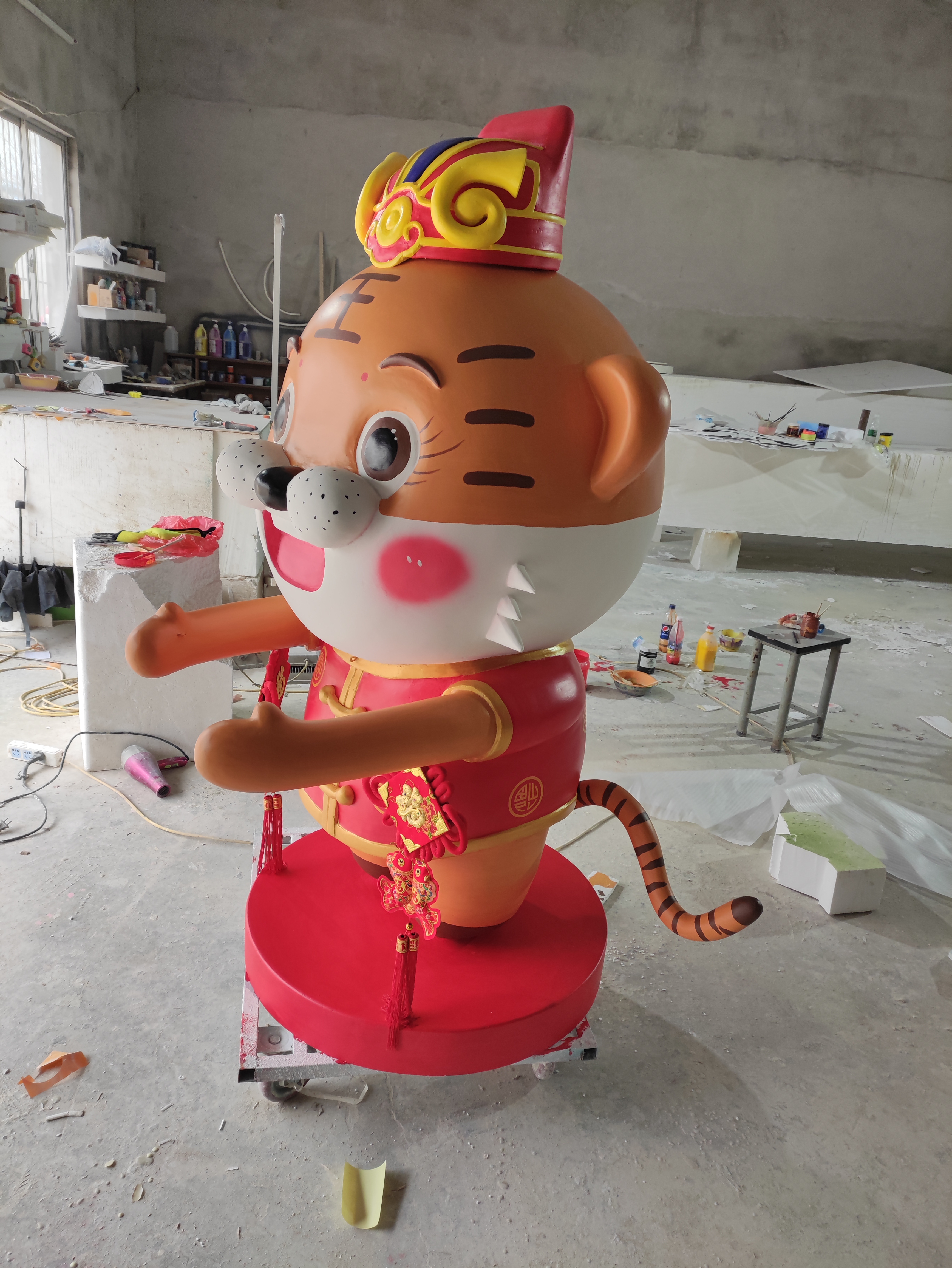 景区庭院公园玻璃钢/泡沫雕塑摆件卡通人物场景玻璃钢美陈