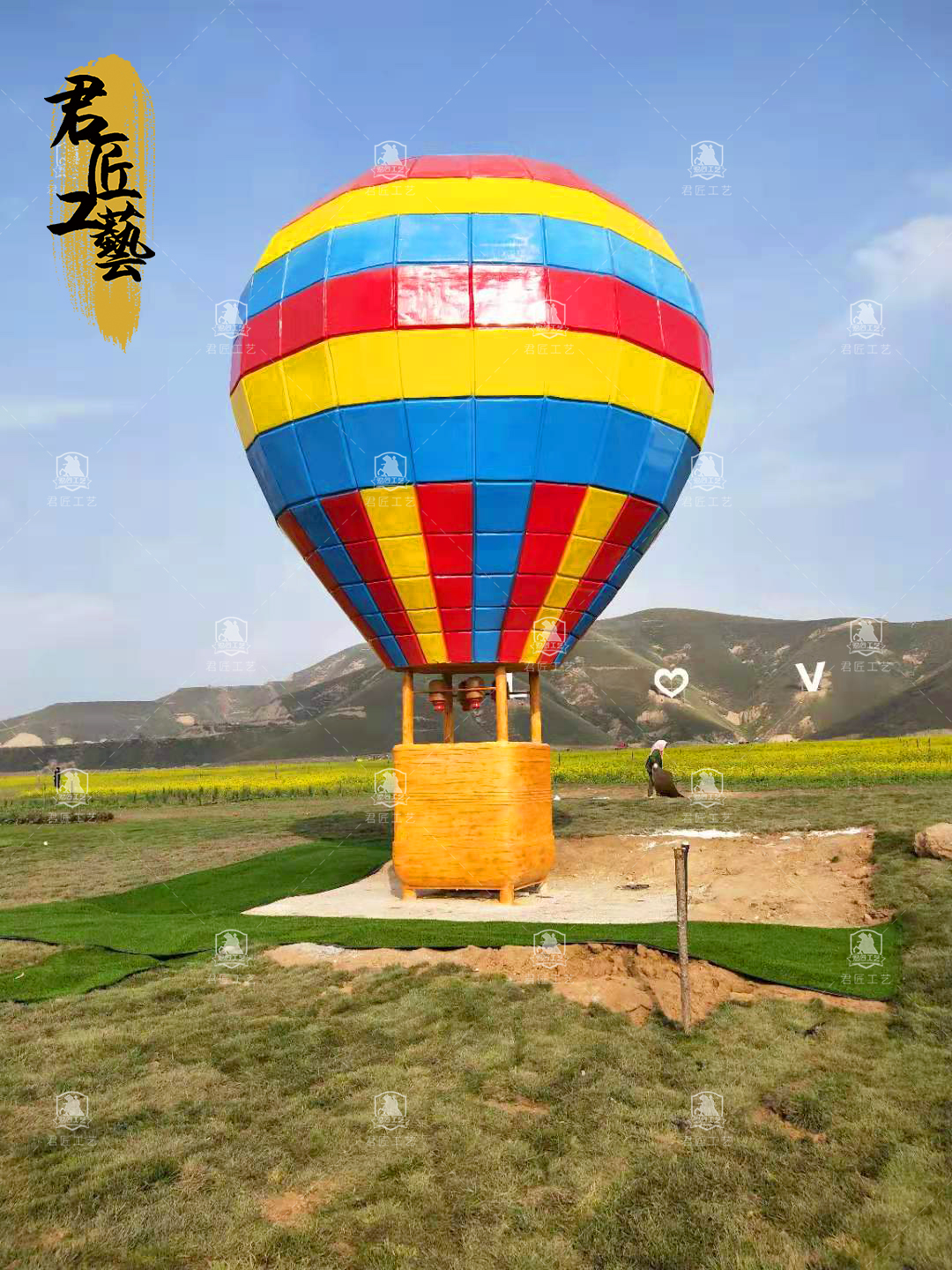 玻璃钢彩绘动物 常规摆件