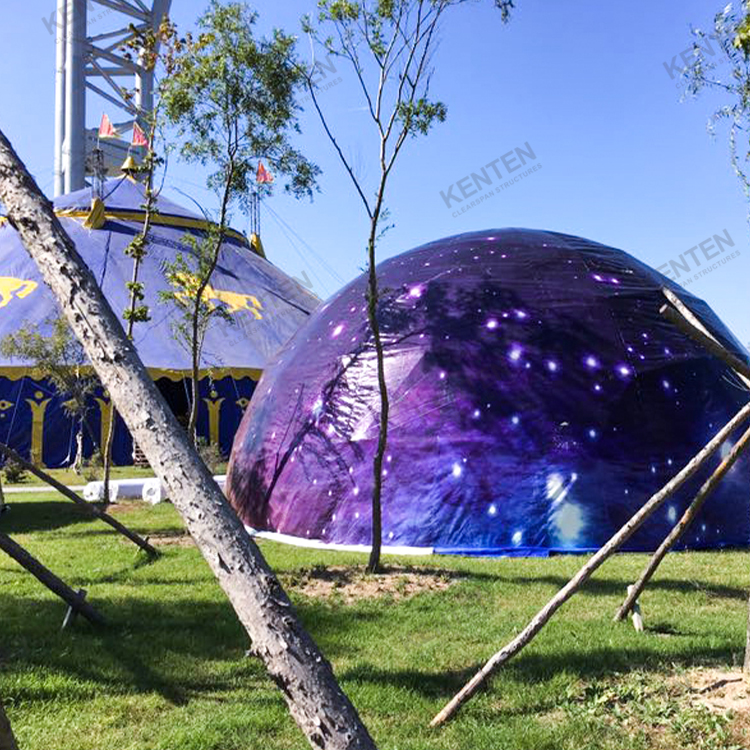 星空球形篷，VR投影球租赁销售，3-60米全直径均可订购