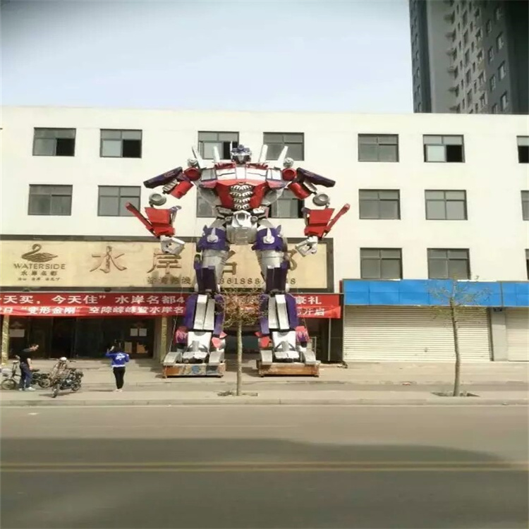 铁艺变形金刚模型出租 各种高度变形金刚现货出租出售