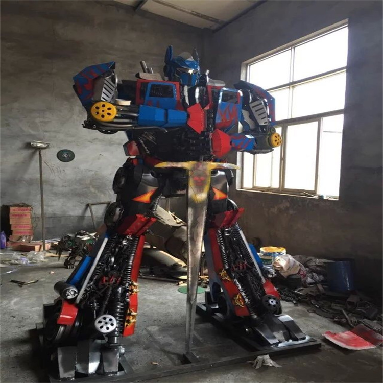 铁艺变形金刚模型出租 各种高度变形金刚现货出租出售