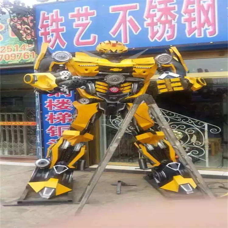 铁艺变形金刚模型出租 各种高度变形金刚现货出租出售
