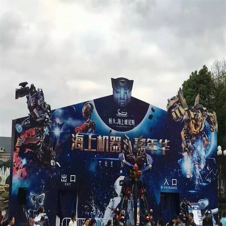 铁艺变形金刚模型出租 各种高度变形金刚现货出租出售