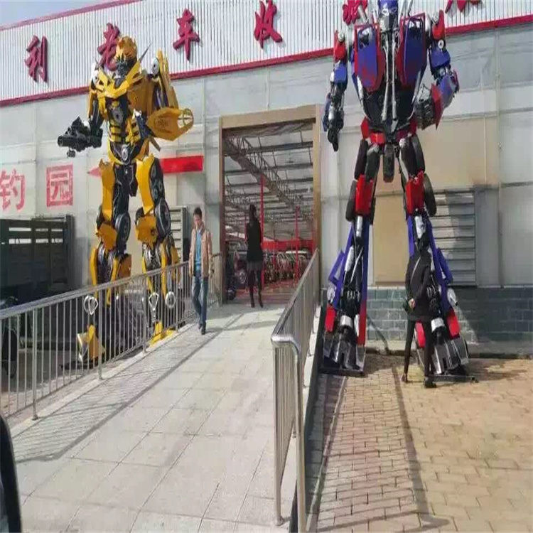 铁艺变形金刚模型出租 各种高度变形金刚现货出租出售
