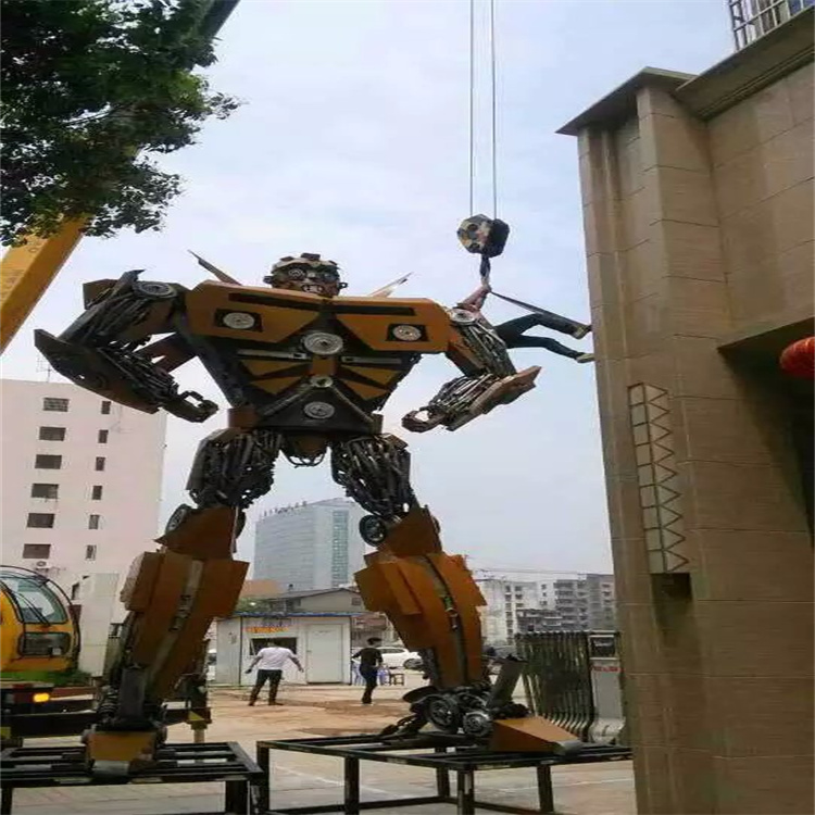 铁艺变形金刚模型出租 各种高度变形金刚现货出租出售