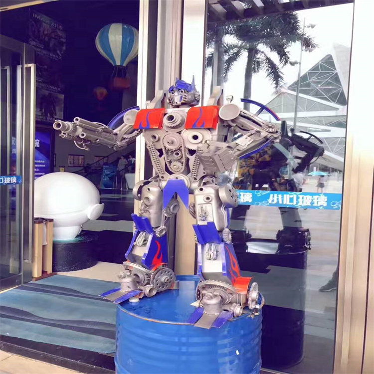 铁艺变形金刚模型出租 各种高度变形金刚现货出租出售
