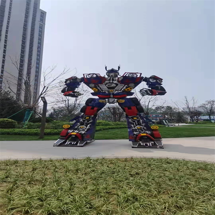 铁艺变形金刚模型出租 各种高度变形金刚现货出租出售