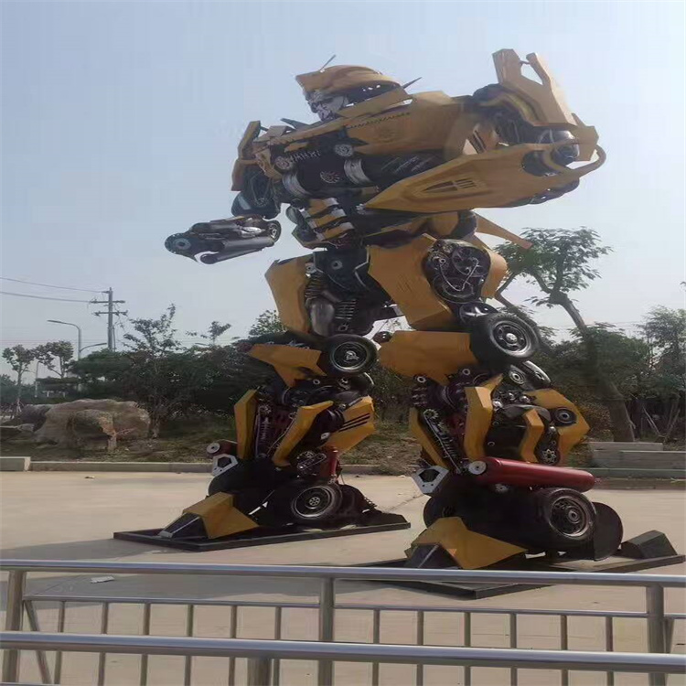 铁艺变形金刚模型出租 各种高度变形金刚现货出租出售