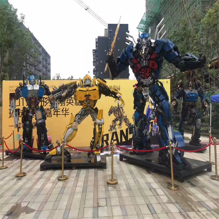 铁艺变形金刚模型出租 各种高度变形金刚现货出租出售