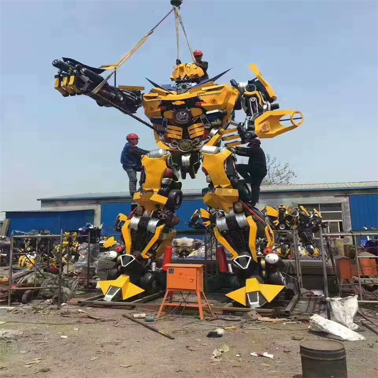 铁艺变形金刚模型出租 各种高度变形金刚现货出租出售