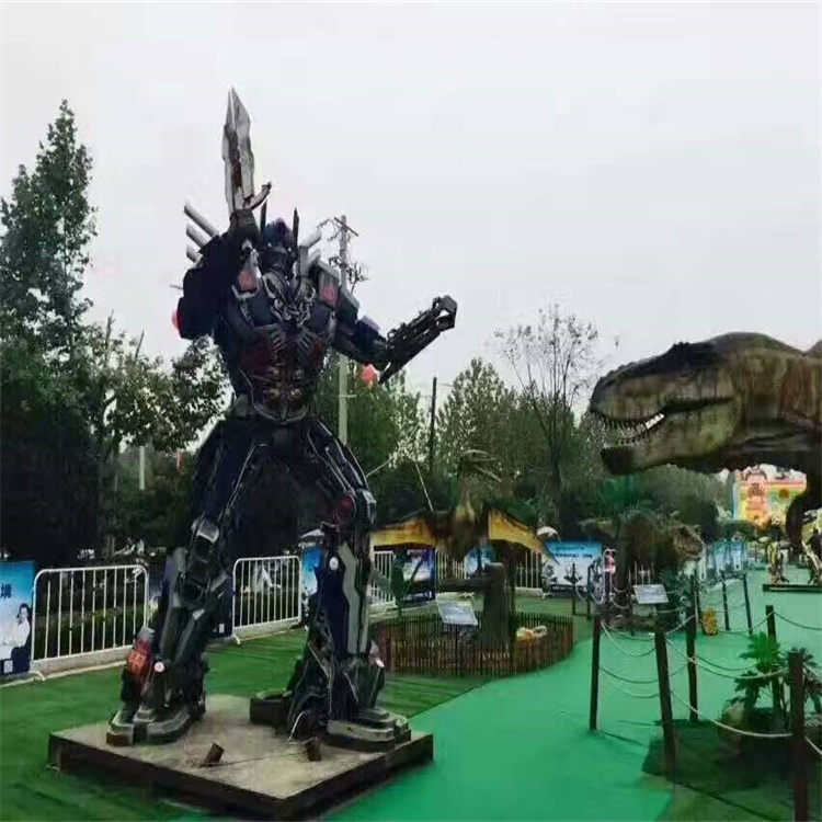 铁艺变形金刚模型出租 各种高度变形金刚现货出租出售