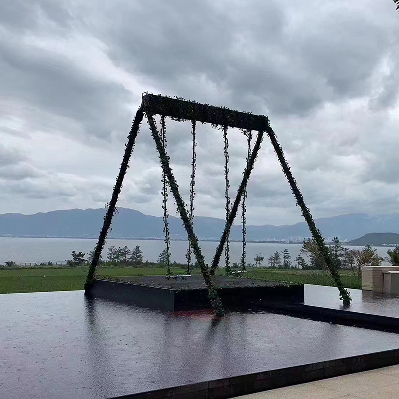 网红瀑布秋千水幕秋千雨幕秋千