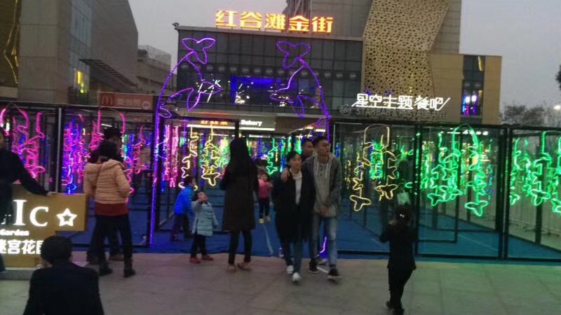 网红打卡基地星空花园迷宫光影迷宫气泡迷宫呼吸森林灯出租出售