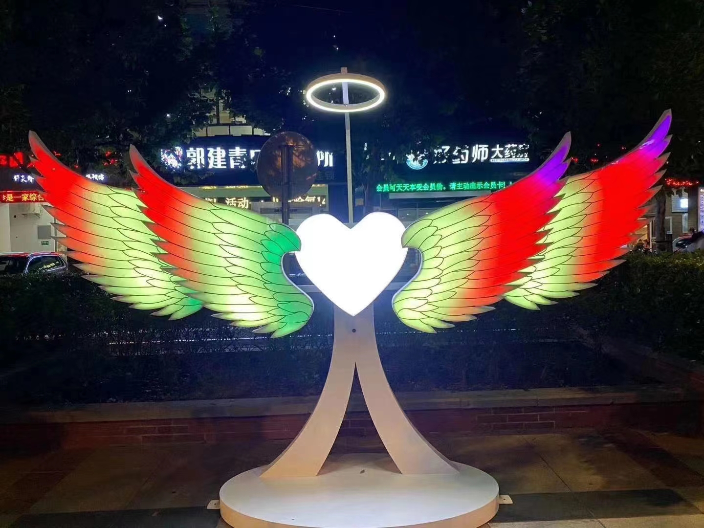 互动天使翅膀 网红打卡互动道具