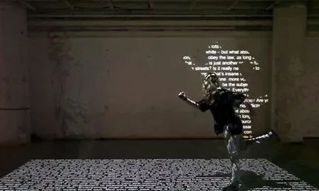 粒子体感互动 大屏体感互动 人影互动
