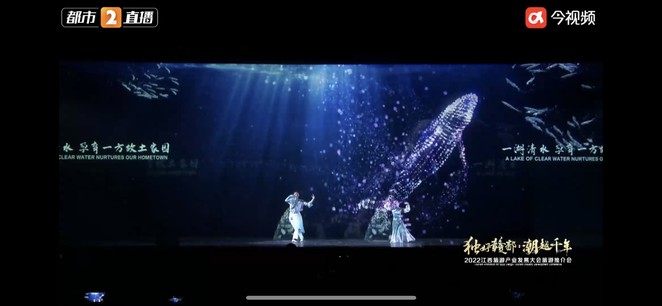 2022江西省旅发大会推介会开场全息表演！