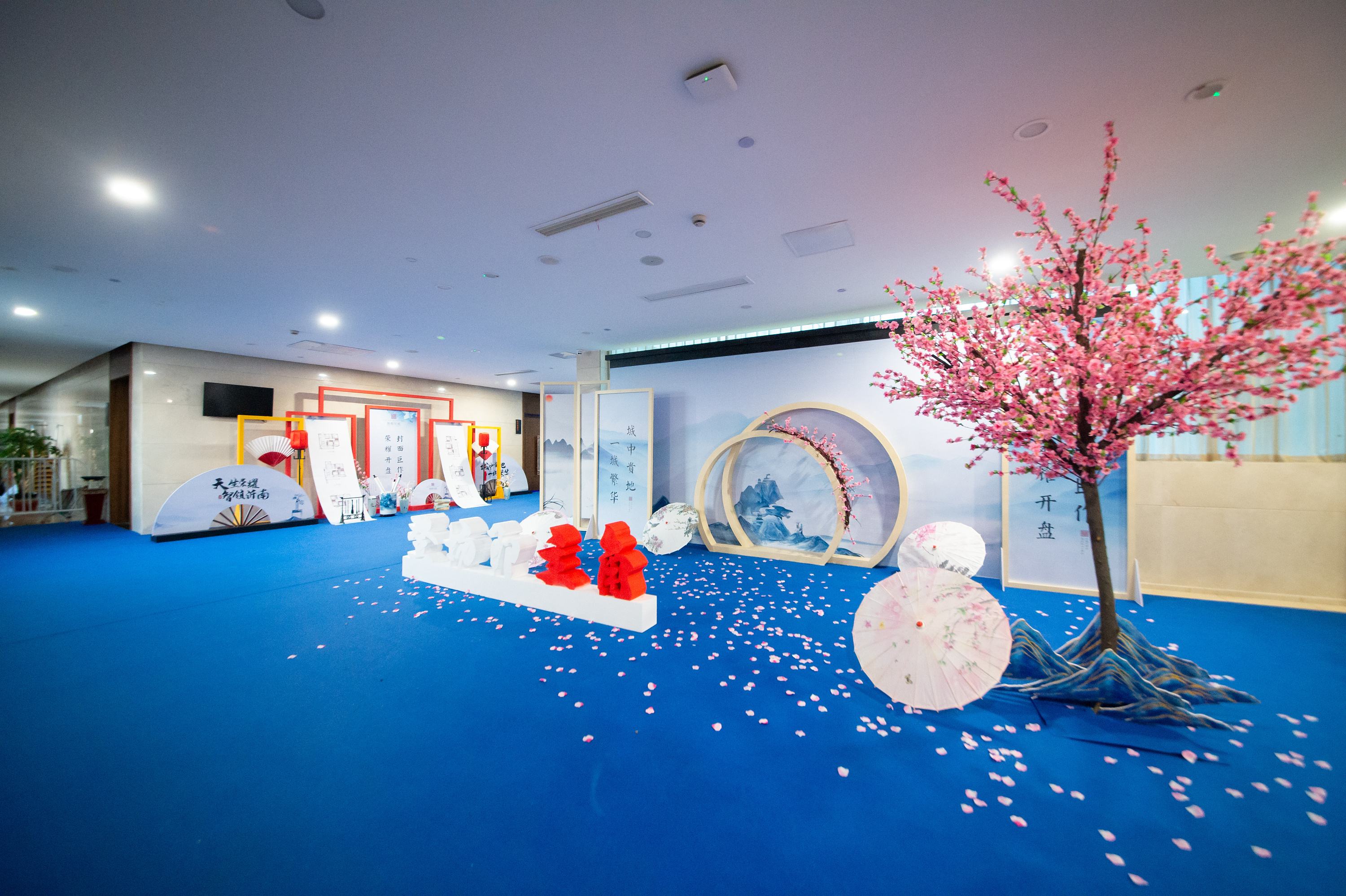 活动布场 节日主题布场 桁架喷绘背景  KT板背景 中秋节