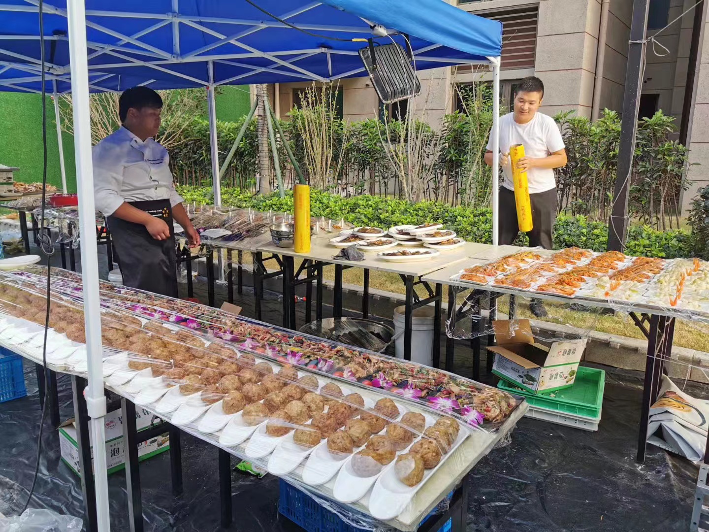 地产楼盘年会茶歇冷餐烧烤bbq