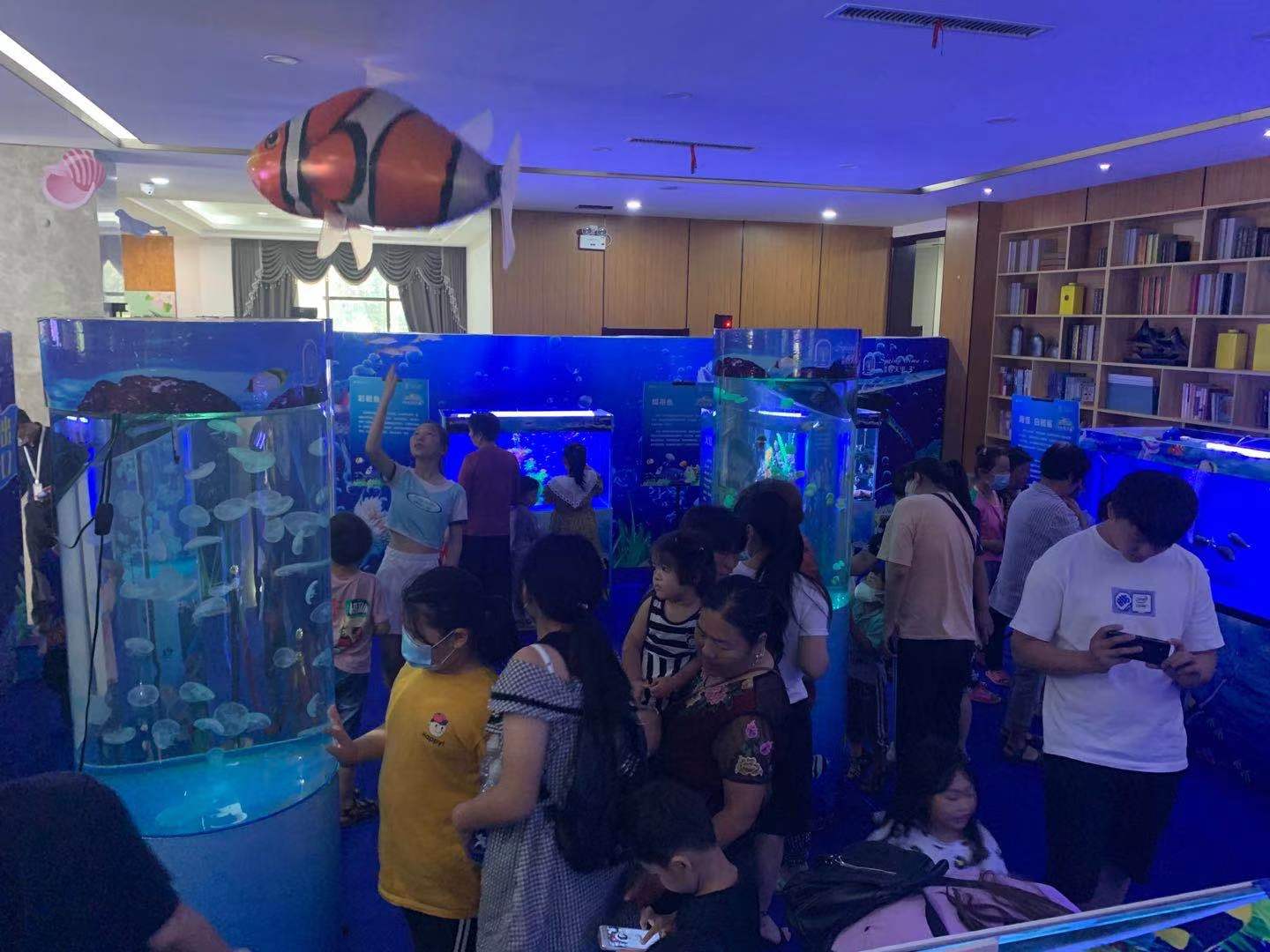 海洋主题展 海洋生物鱼缸展示 海洋展