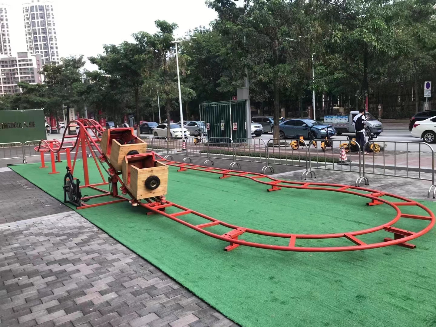 坑爹过山车 无动力亲子过山车互动装置现货租赁出售