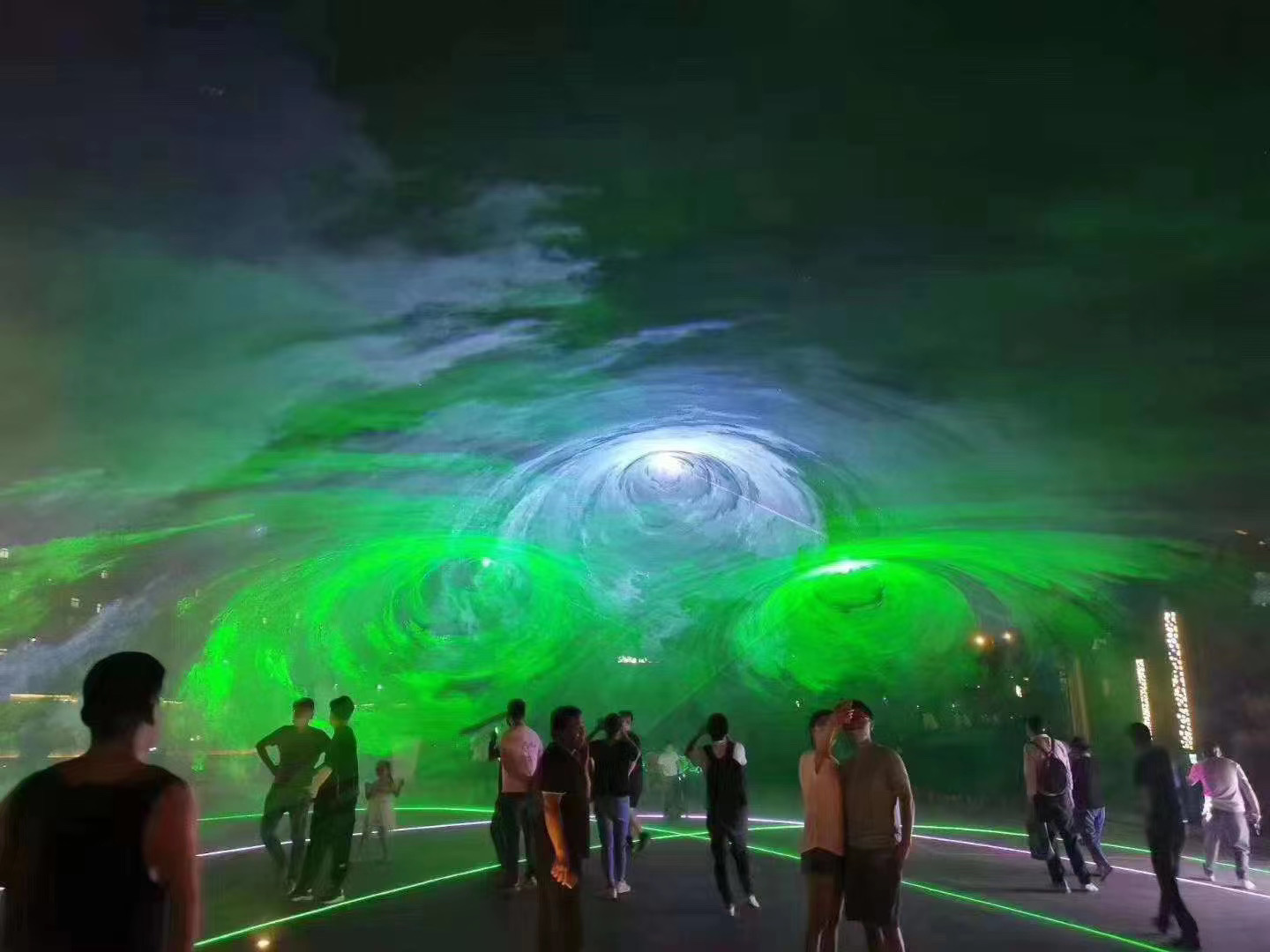 北极之光 激光秀