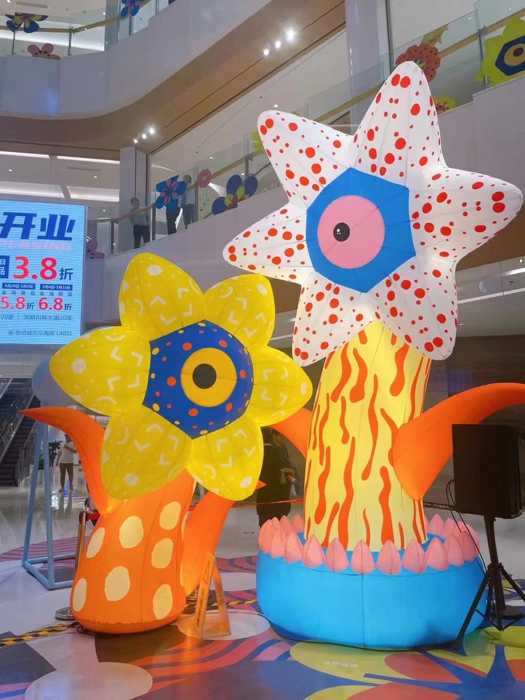 互动感应机械花