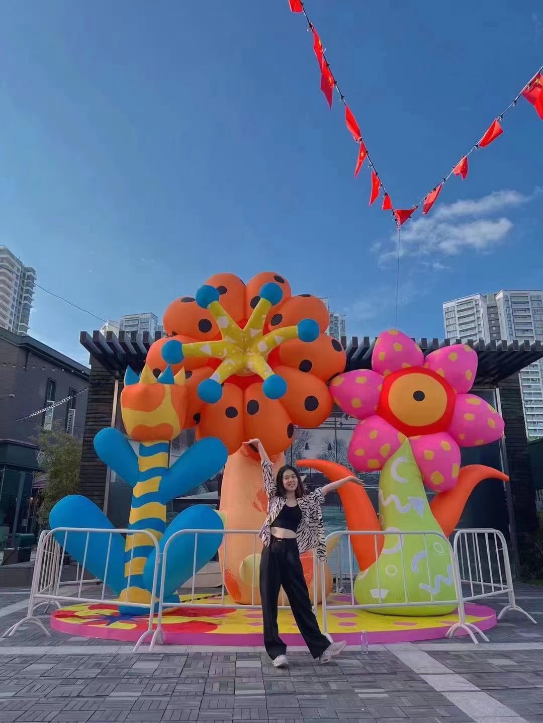 互动感应机械花