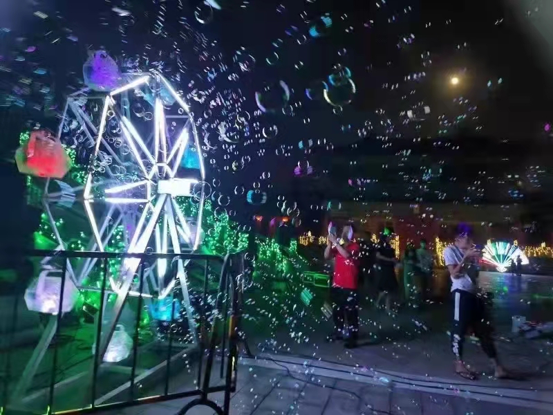 摩天轮泡泡机互动装置网红摩天轮泡泡机