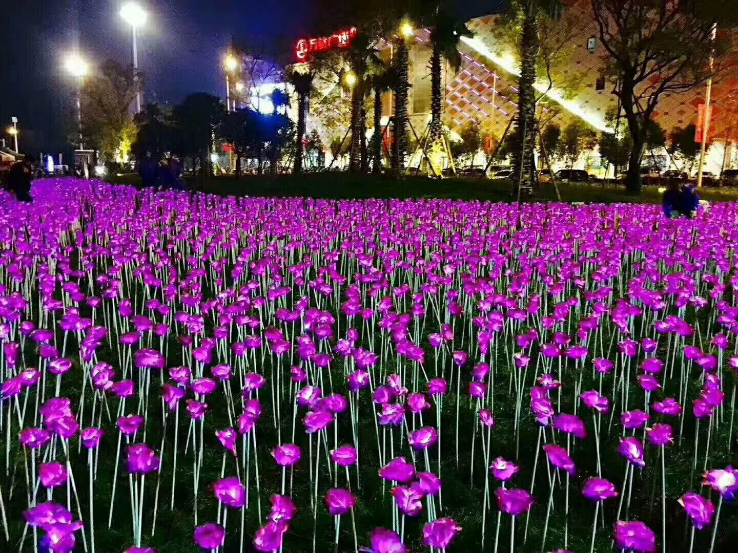 插地仿真花 仿真玫瑰花 郁金香互动装置