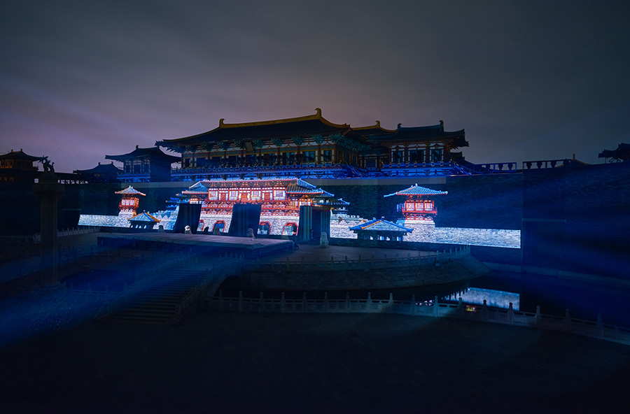 景区/特色街区/发布会大型全息裸眼3D Mapping光影秀