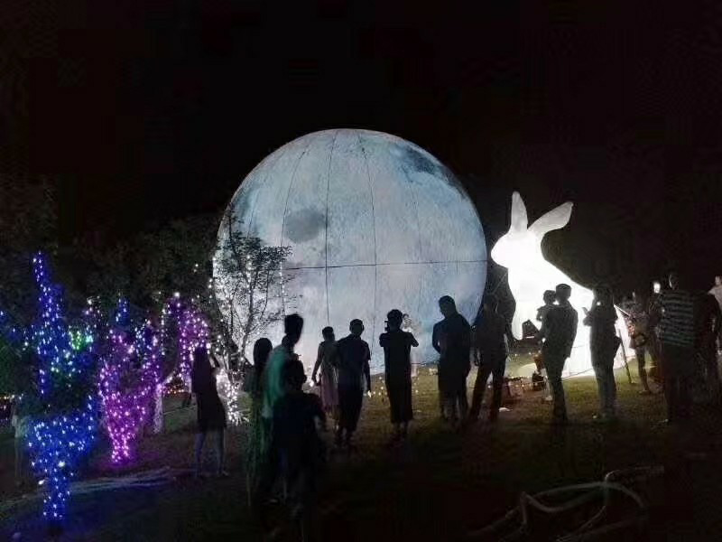 中秋节发光月球，发光玉兔