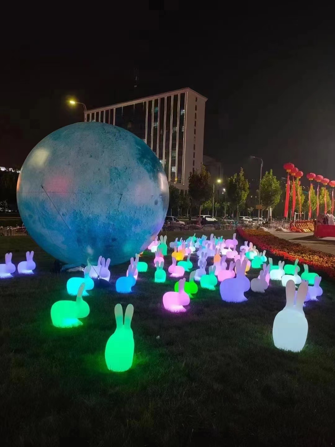 兔年发光兔子月球