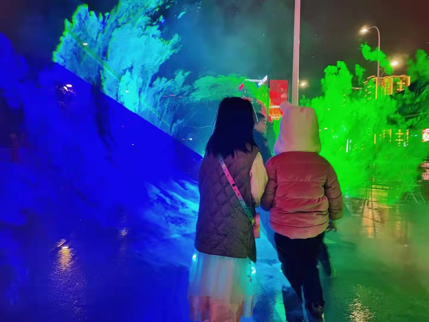 景区夜游激光秀北极之光