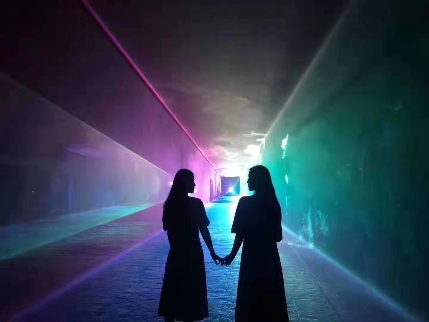 景区夜游激光秀北极之光