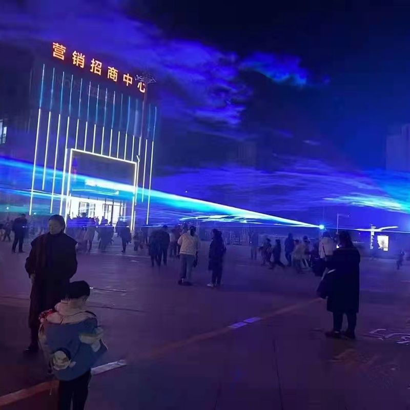 景区夜游激光秀北极之光