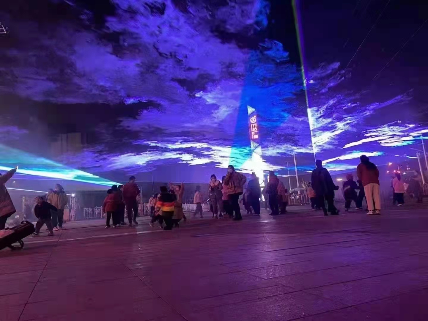 景区夜游激光秀北极之光