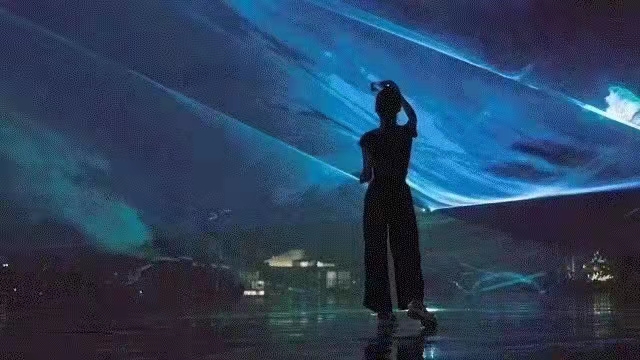 景区夜游激光秀北极之光