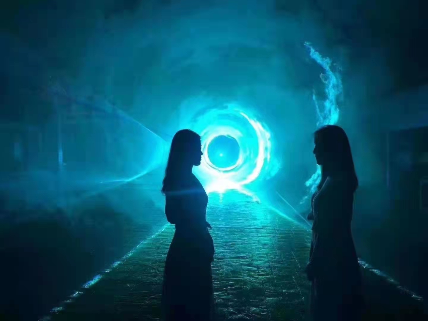 景区夜游激光秀北极之光