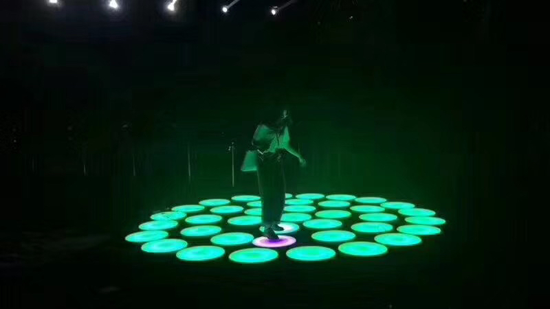 发光地砖   彩色跑   