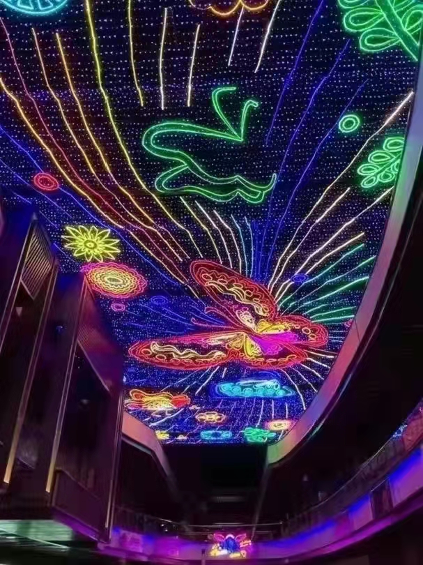 网红灯光天幕商业街亮化