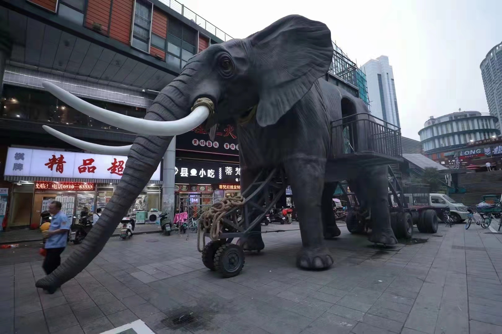 机械大象巡游机械大象大象全国租赁