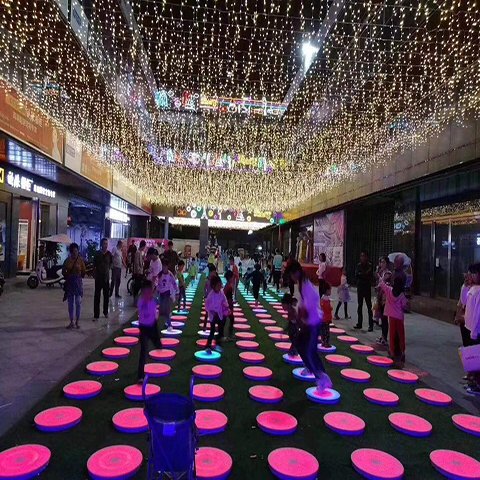 彩色跑出租 彩色圆舞曲出售 彩虹跳 led地砖灯